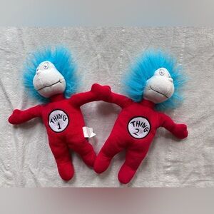 Thing 1 & Thing 2 Promotional Plush Dr. Suess Cat In The Hat Dreamworks 2003
